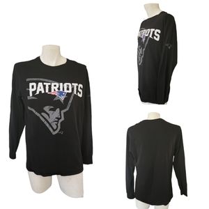 New England Patriots Primary Logo Long Sleeve T Shirt Size L